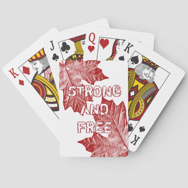 Jeu De Cartes Cartes de jeu Canada Personnalisées Cartes de souv (dos)