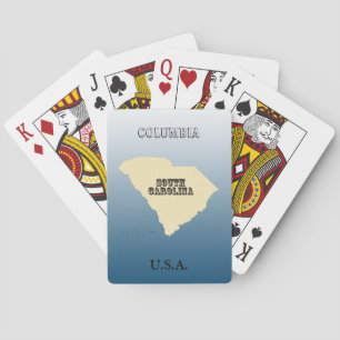 Jeu De Cartes Cartes de jeu - Cartes d'état de Caroline du Sud a