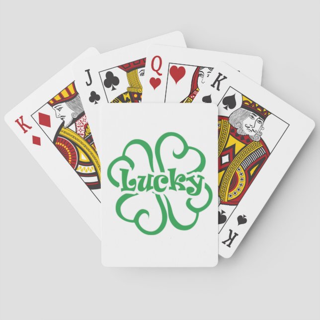 Jeu De Cartes Cartes de jeu chanceuses (dos)