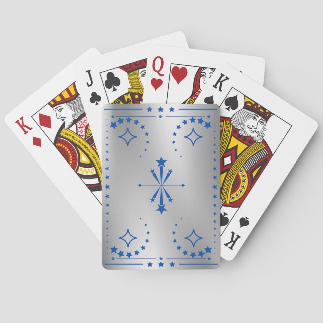 Jeu De Cartes Cartes De Jeu Classique Argent (dos)