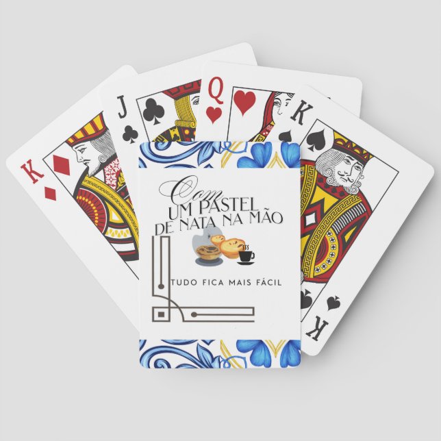 Jeu De Cartes Cartes de Jeu Classique avec tuiles portugaises &  (dos)