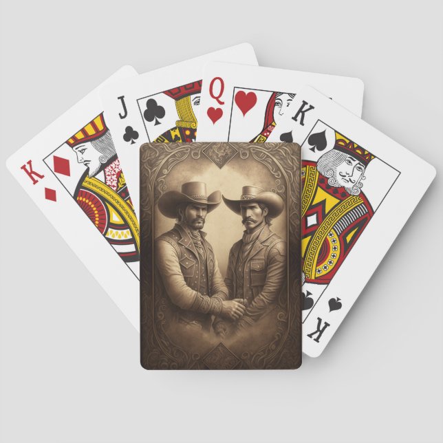 Jeu De Cartes Cartes de Jeu Classique Cowboys 3 (dos)