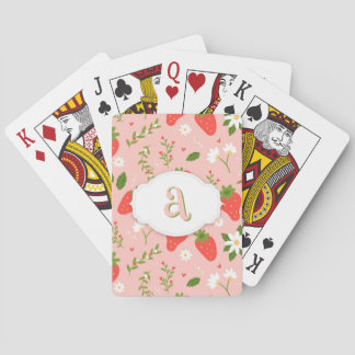 Jeu De Cartes Cartes de Jeu Classique Motif Fraise Cute