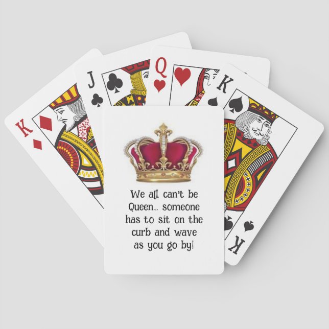 Jeu De Cartes Cartes de jeu classique Queen humoristique (dos)