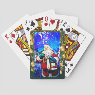 Jeu De Cartes Cartes de Jeu Classique Rouge Noël Père Noël