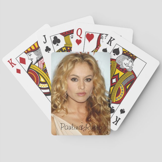 Jeu De Cartes Cartes de jeu classiques de Paulina Rubio (dos)