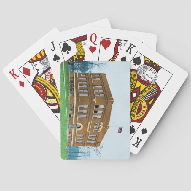 Jeu De Cartes Cartes de jeu consolidées par alpha d'école (dos)