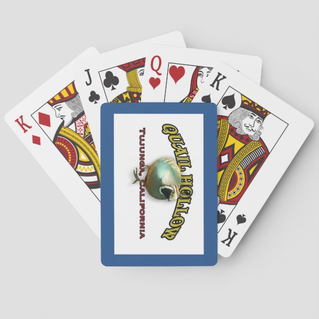 Jeu De Cartes Cartes de jeu creuses de cailles (dos)