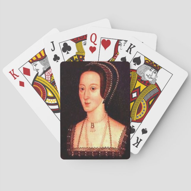 Jeu De Cartes Cartes de jeu d'Anne Boleyn (dos)