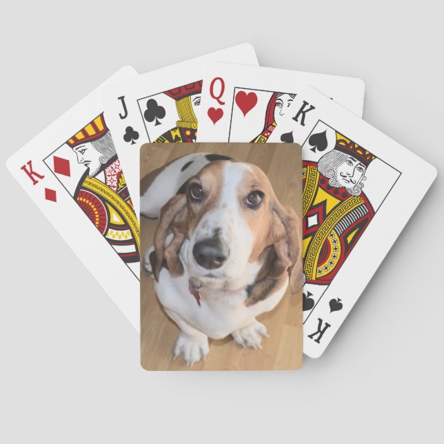 Jeu De Cartes Cartes de jeu de Basset Hound (dos)