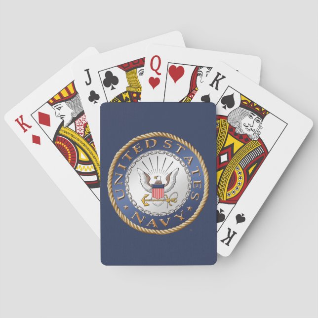 Jeu De Cartes Cartes de jeu de Bicycle® de la marine américaine (dos)
