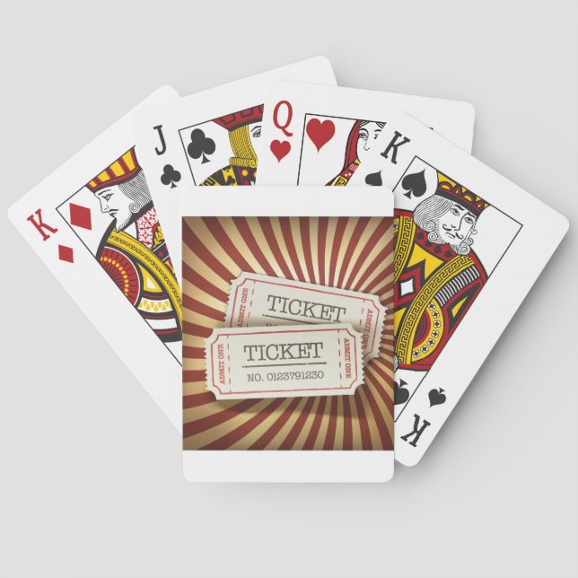 Jeu De Cartes Cartes de jeu de billets de cinéma (dos)