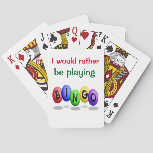 Jeu De Cartes Cartes de jeu de bingo-test (dos)