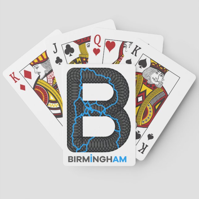 Jeu De Cartes Cartes de jeu de canaux de Birmingham (dos)