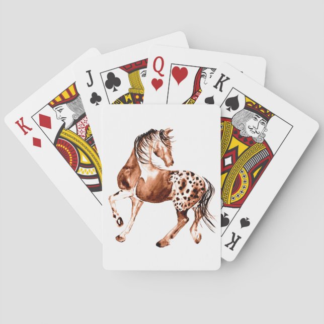 Jeu De Cartes Cartes de jeu de cheval d'Appaloosa (dos)