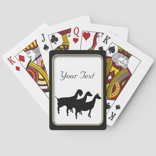Jeu De Cartes Cartes de jeu de chèvre laitière (dos)