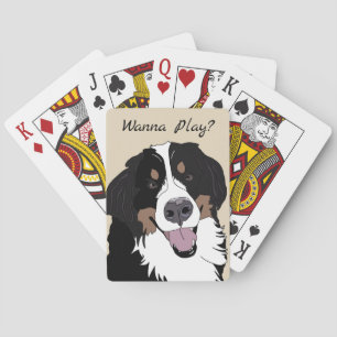 Jeu De Cartes Cartes de jeu de chien de montagne de Bernese