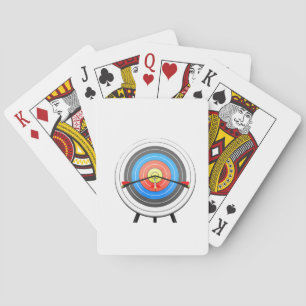 Jeu De Cartes Cartes de jeu de cible de tir à l'arc