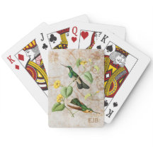 Cartes de jeu de colibri de gemme de montagne