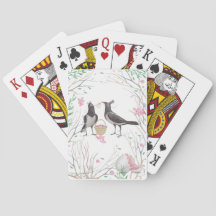 Cartes de jeu de corneilles