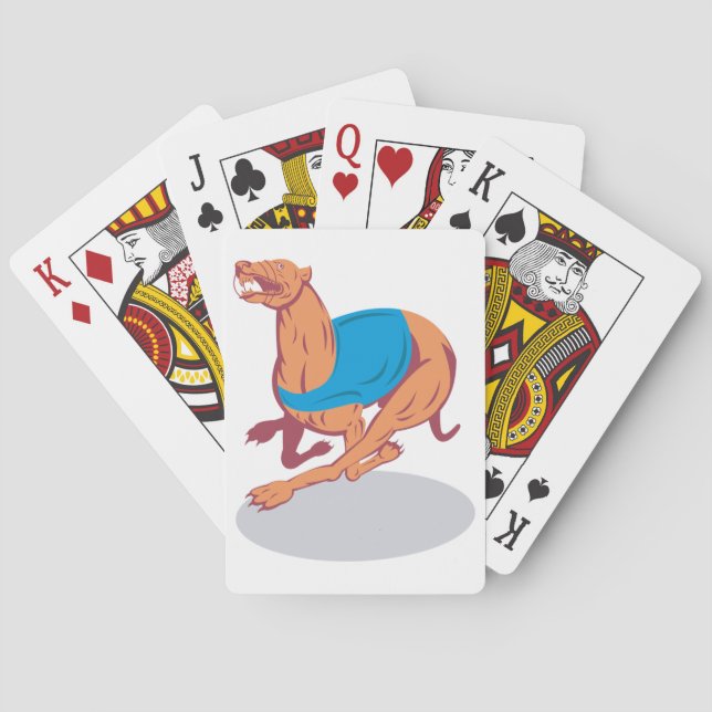 Jeu De Cartes Cartes de jeu de course de lévriers (dos)