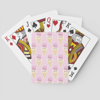 Jeu De Cartes Cartes de jeu de crème glacée, visages standard