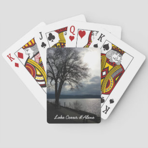 Jeu De Cartes Cartes de jeu de d'Alene de Coeur de lac