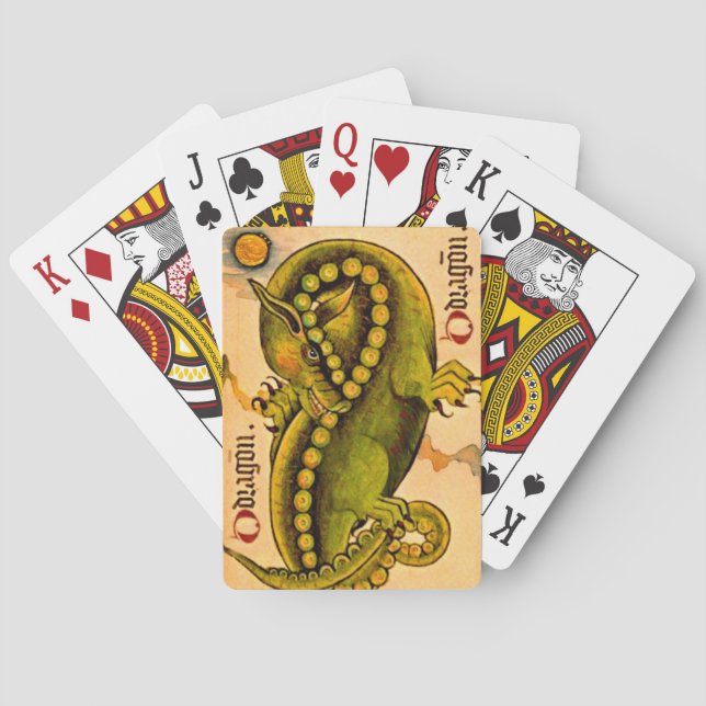Jeu De Cartes Cartes de jeu de dragon de dragon (dos)