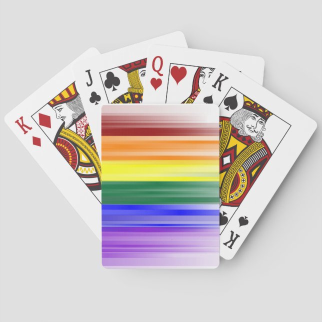 Jeu De Cartes Cartes de jeu de drapeau d'arc-en-ciel (dos)