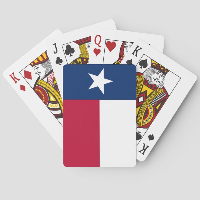 Jeu De Cartes Cartes de jeu de drapeau d'état du Texas (dos)
