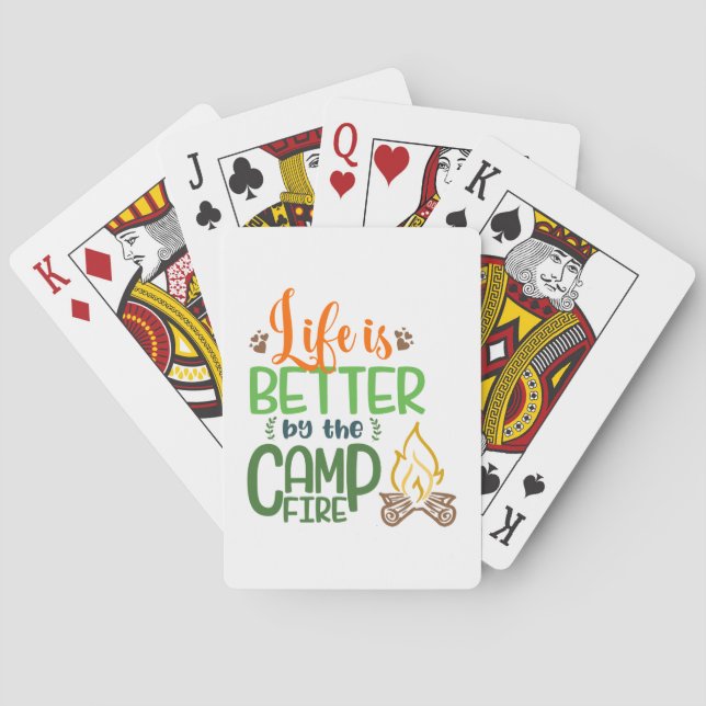 Jeu De Cartes Cartes de jeu de feu de camp (dos)