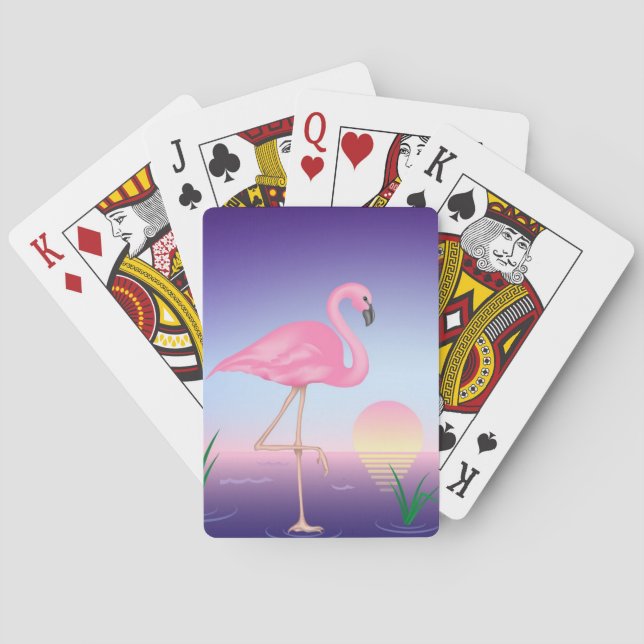 Jeu De Cartes Cartes de jeu de Flamant rose (dos)