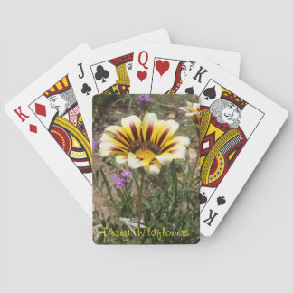 Jeu De Cartes Cartes de jeu de fleurs sauvages de désert
