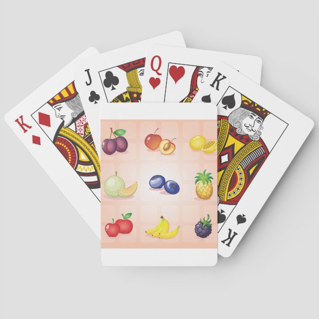 Jeu De Cartes Cartes de jeu de fruits (dos)