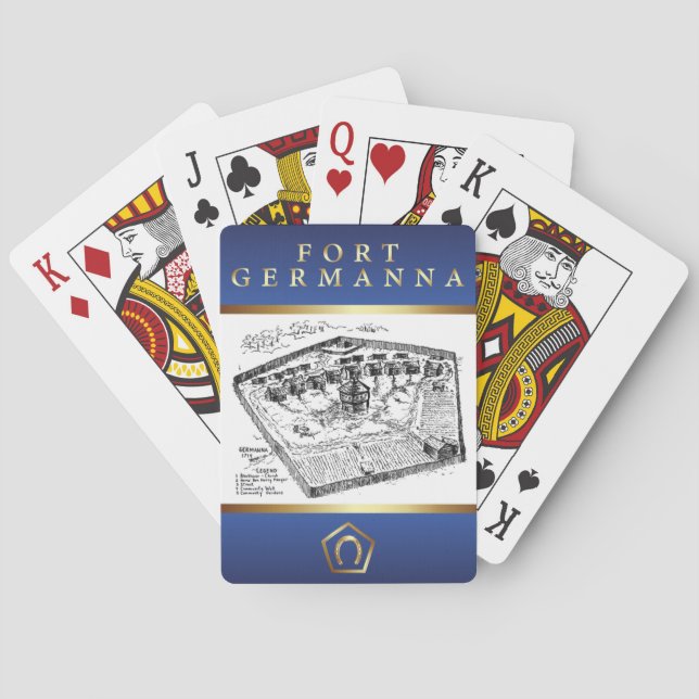 Jeu De Cartes Cartes de jeu de Germanna de fort (dos)