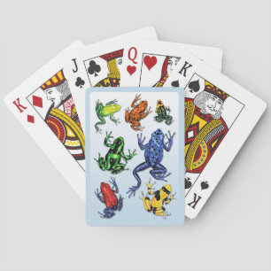 Jeu De Cartes Cartes de jeu de grenouille de dard de poison
