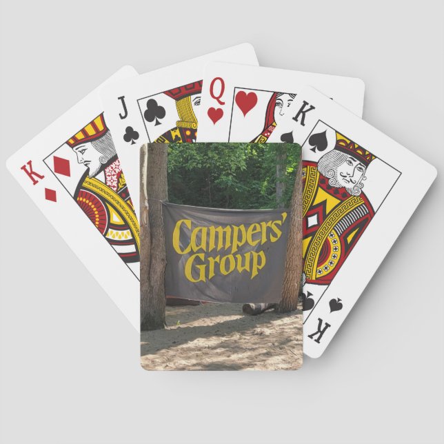 Jeu De Cartes Cartes de jeu de groupe de campeurs (dos)