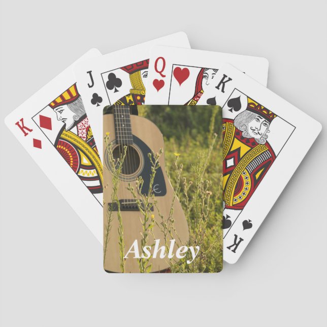 Jeu De Cartes Cartes de jeu de guitare (dos)