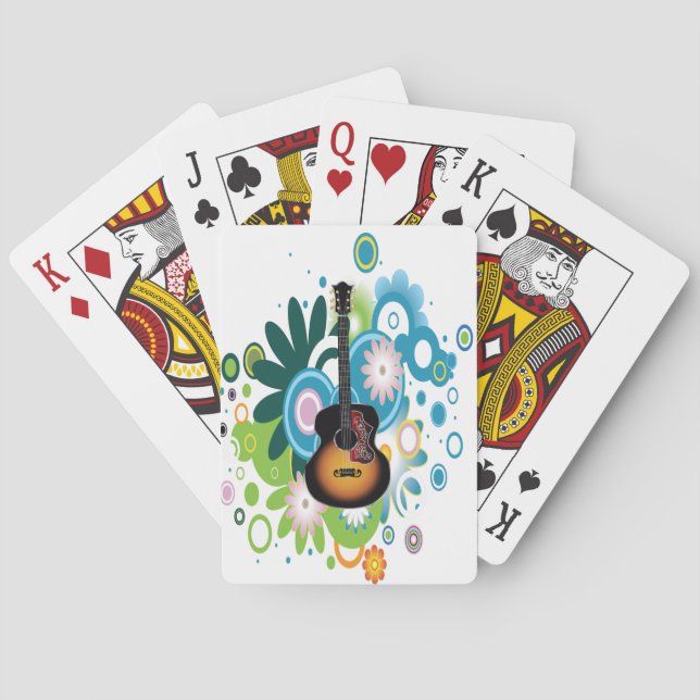 Jeu De Cartes Cartes de jeu de guitare (dos)
