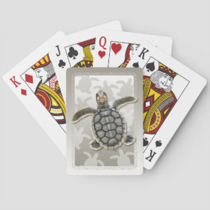 Jeu De Cartes Cartes de jeu de Hatchling de tortue de mer de