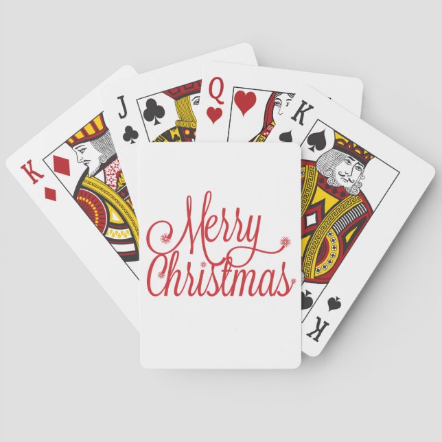 Jeu De Cartes Cartes de jeu de Joyeux Noël (dos)