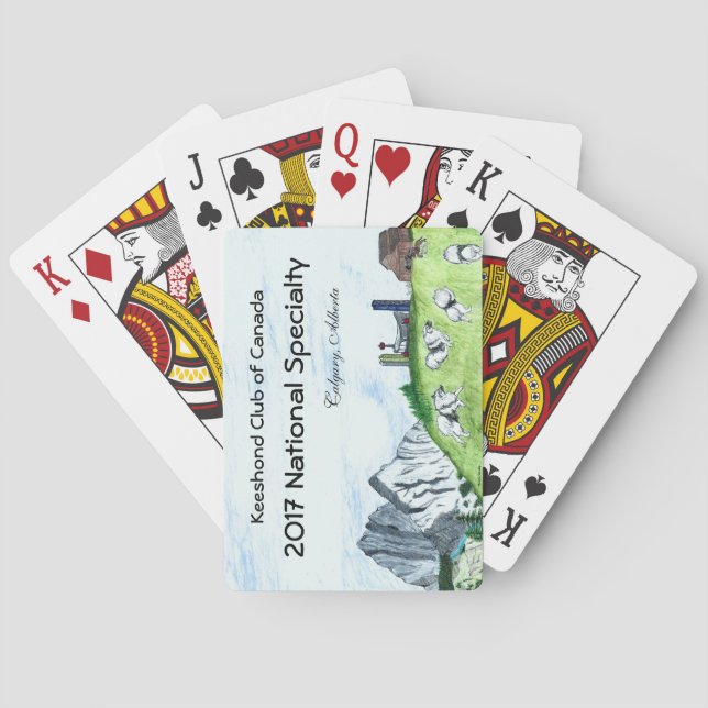 Jeu De Cartes Cartes de jeu de Keeshond (dos)