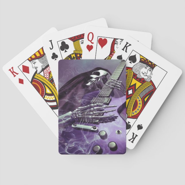 Jeu De Cartes Cartes de jeu de la guitare de la faucheuse (dos)