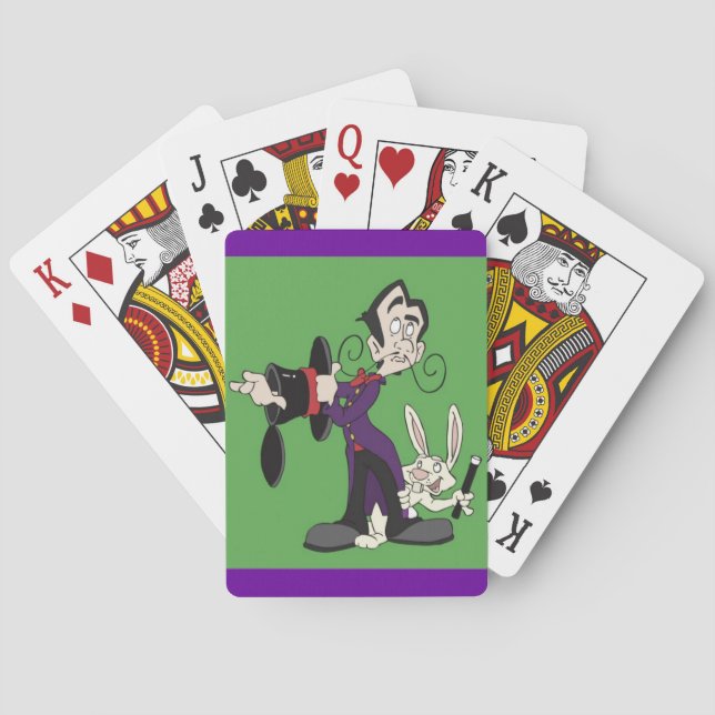 Jeu De Cartes Cartes de jeu de lapin du magicien (dos)