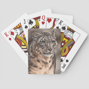 Jeu De Cartes Cartes de jeu de léopard de neige