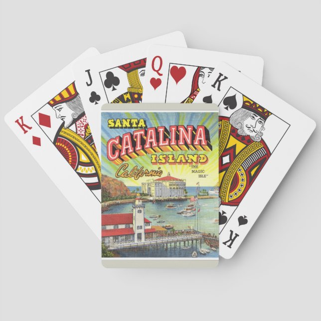 Jeu De Cartes Cartes de jeu de l'île Catalina (dos)