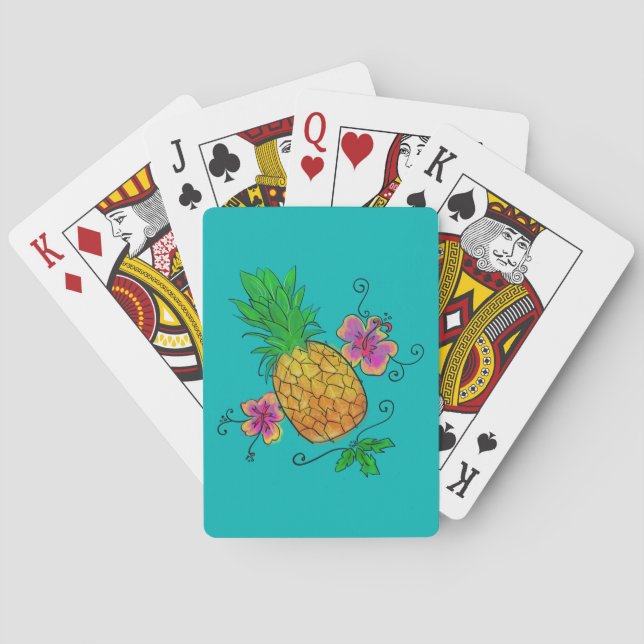 Jeu De Cartes Cartes de jeu de l'illustration | d'ananas (dos)