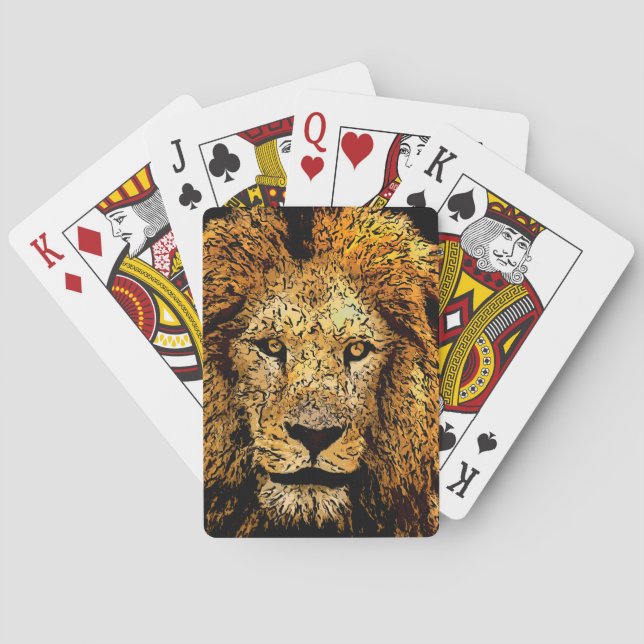 Jeu De Cartes Cartes de jeu de lions (dos)
