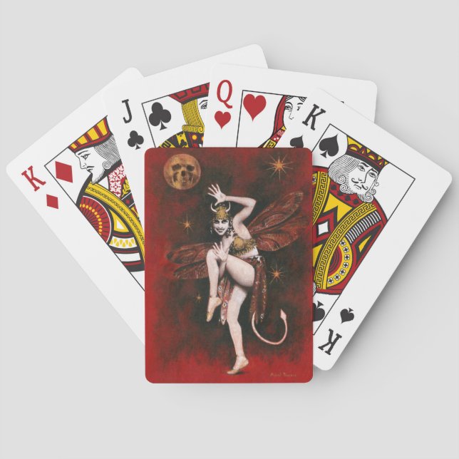 Jeu De Cartes Cartes de jeu de Madame Dancer de diable (dos)