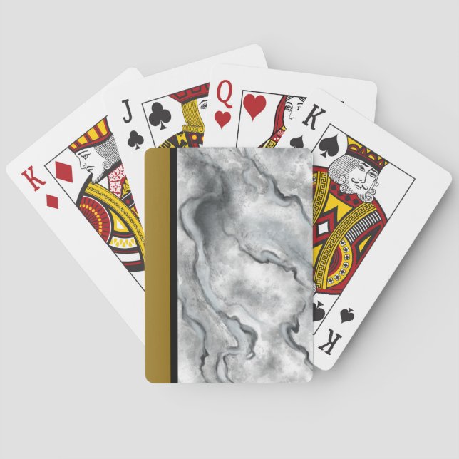 Jeu De Cartes Cartes de Jeu de Marbre Cadeau (dos)